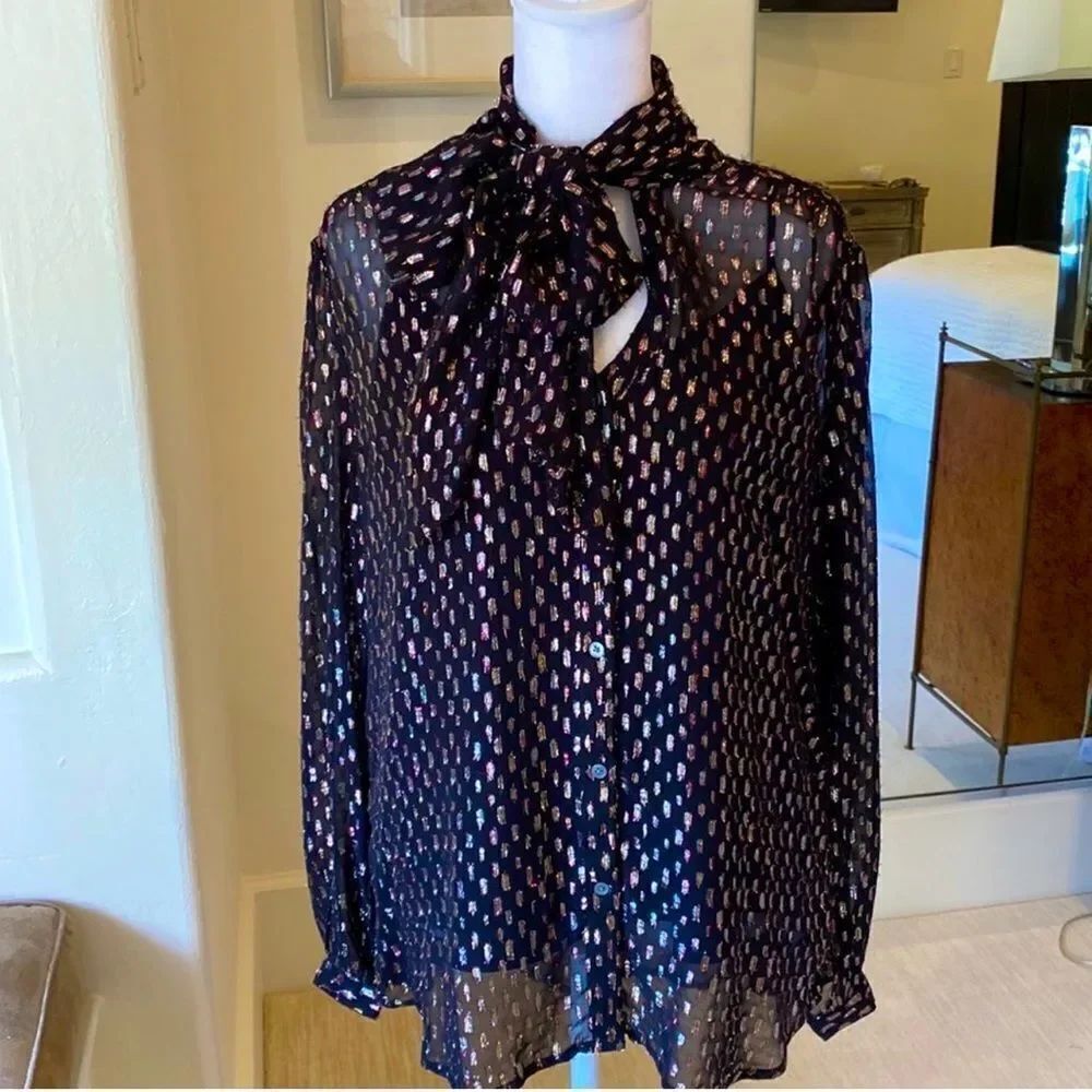J Crew Sparkle blouse size small NWOT